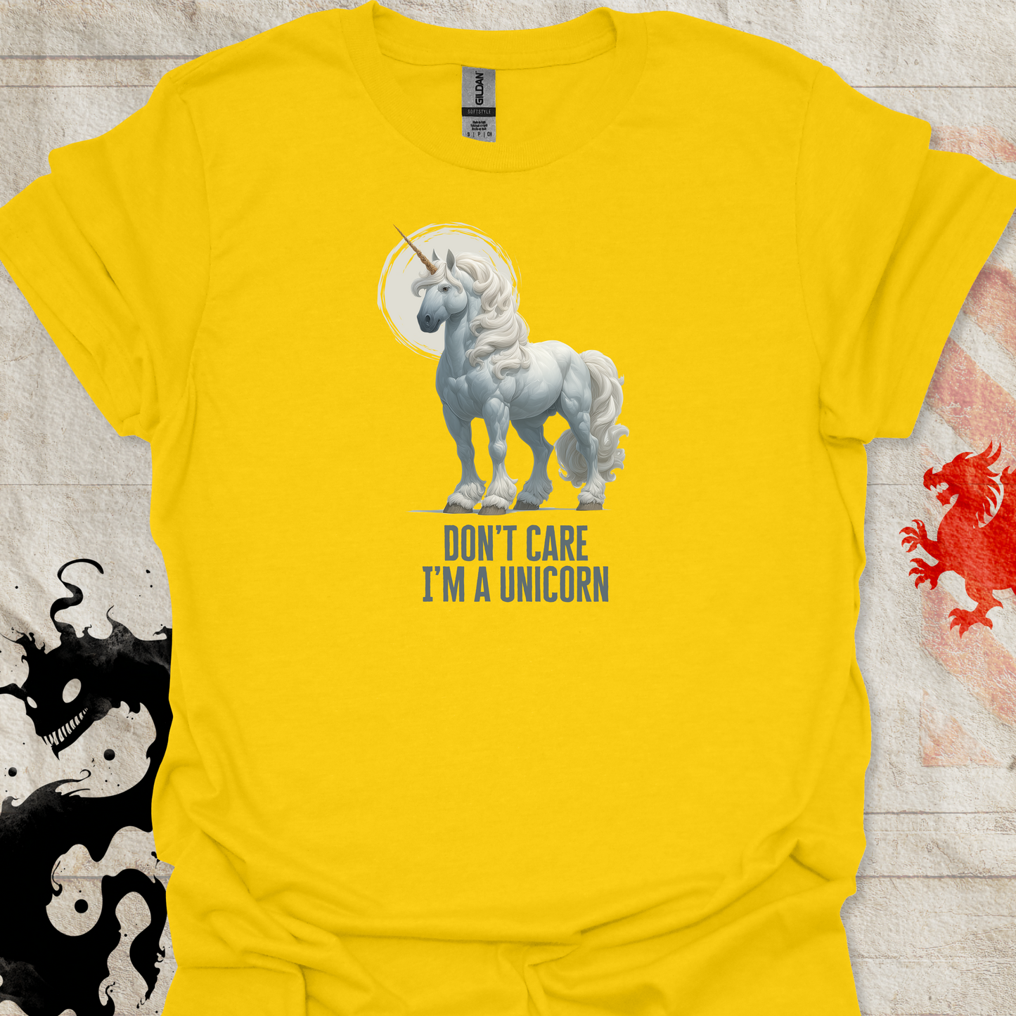 Unicorn - Don't Care, I'm a Unicorn Unisex T-Shirt