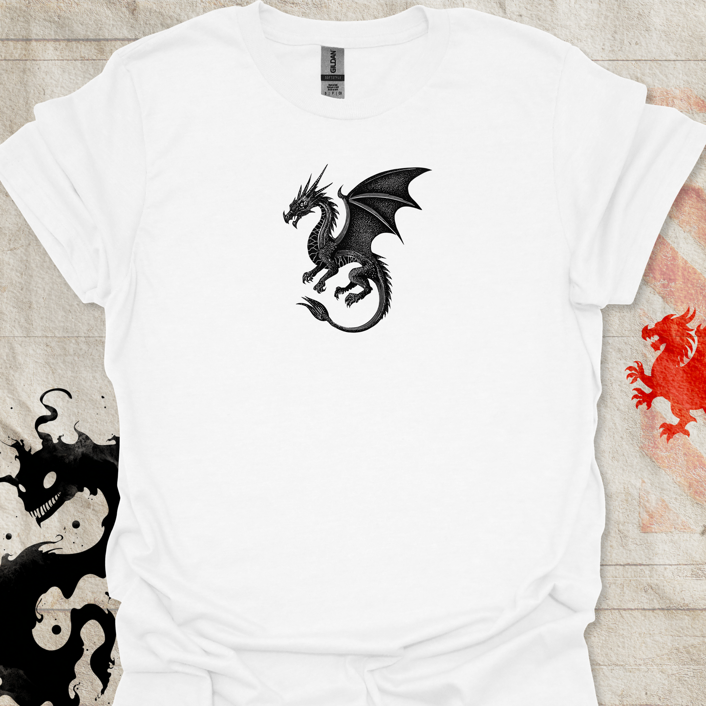 Dragon Linocut T-Shirt