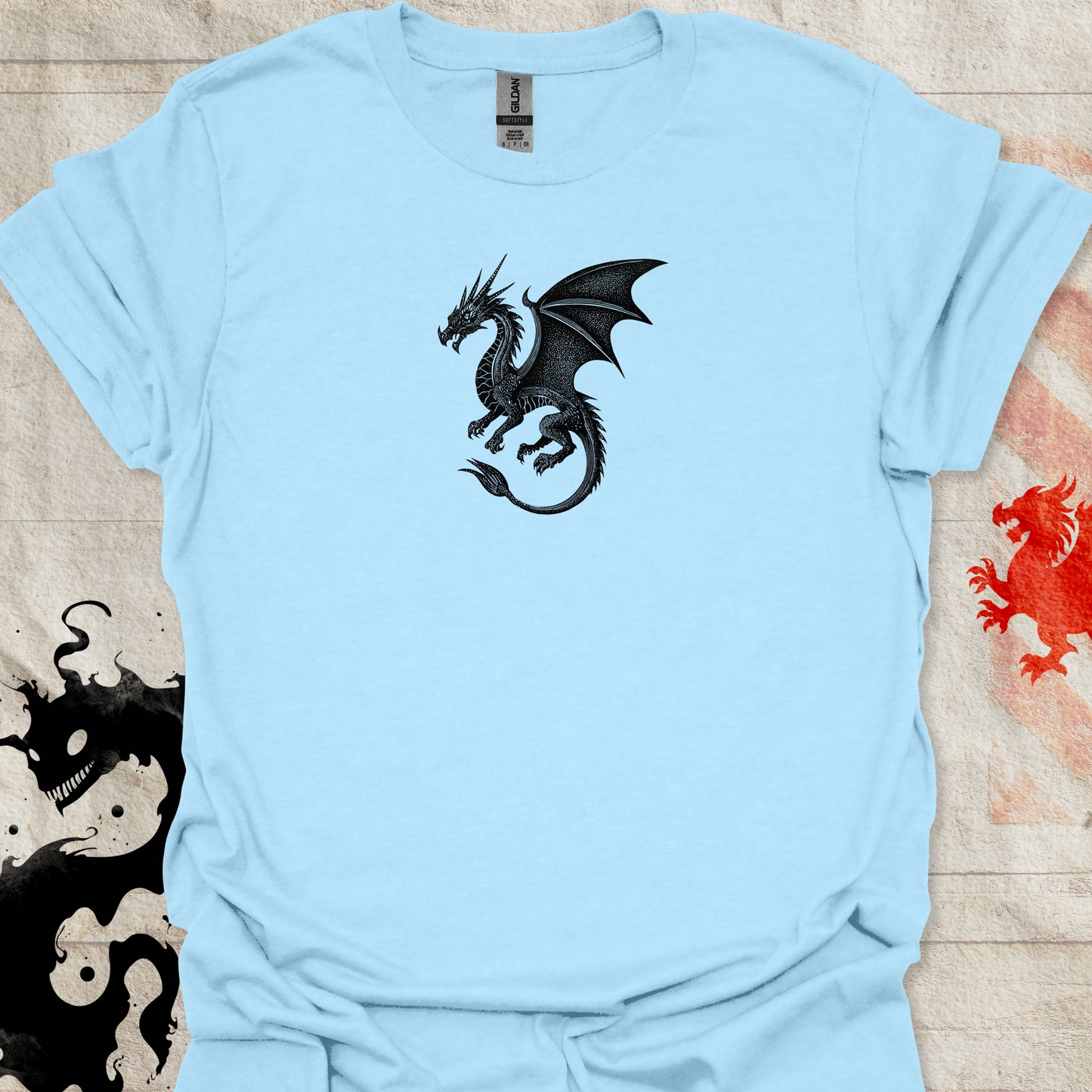 Dragon Linocut T-Shirt
