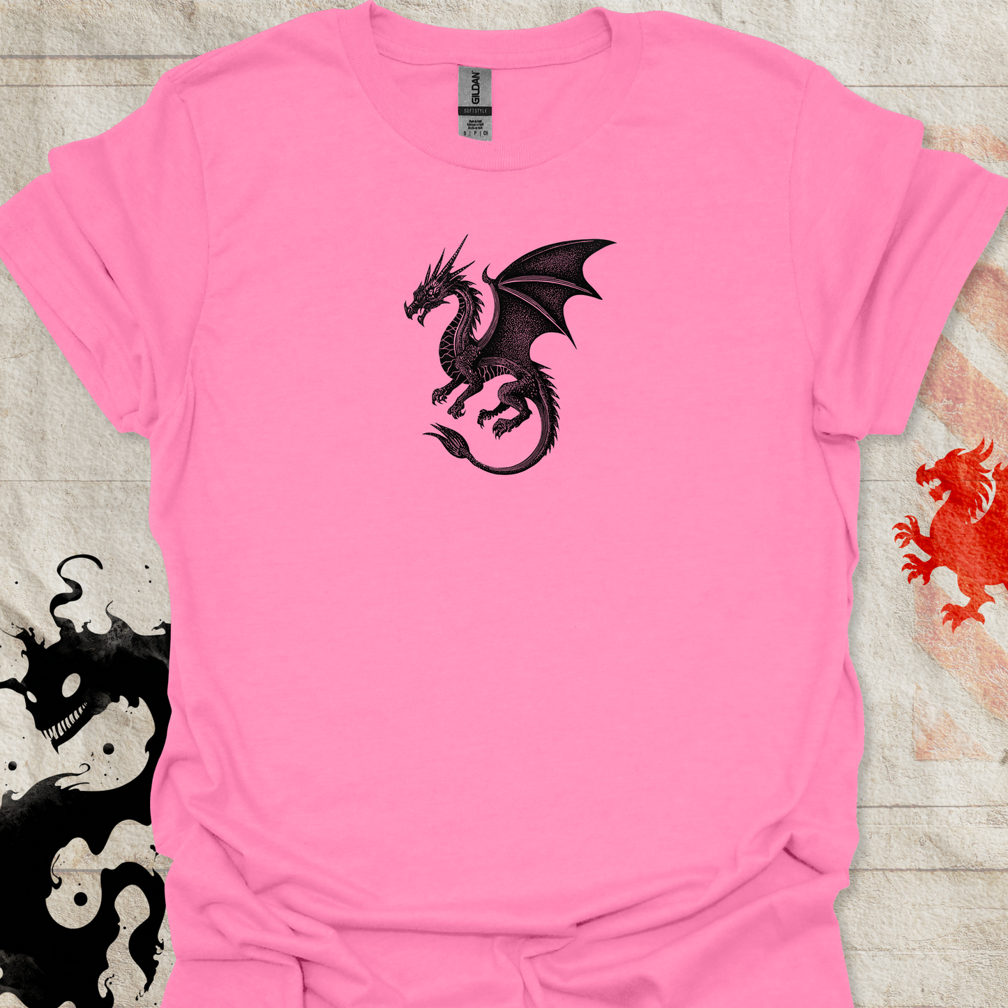 Dragon Linocut T-Shirt