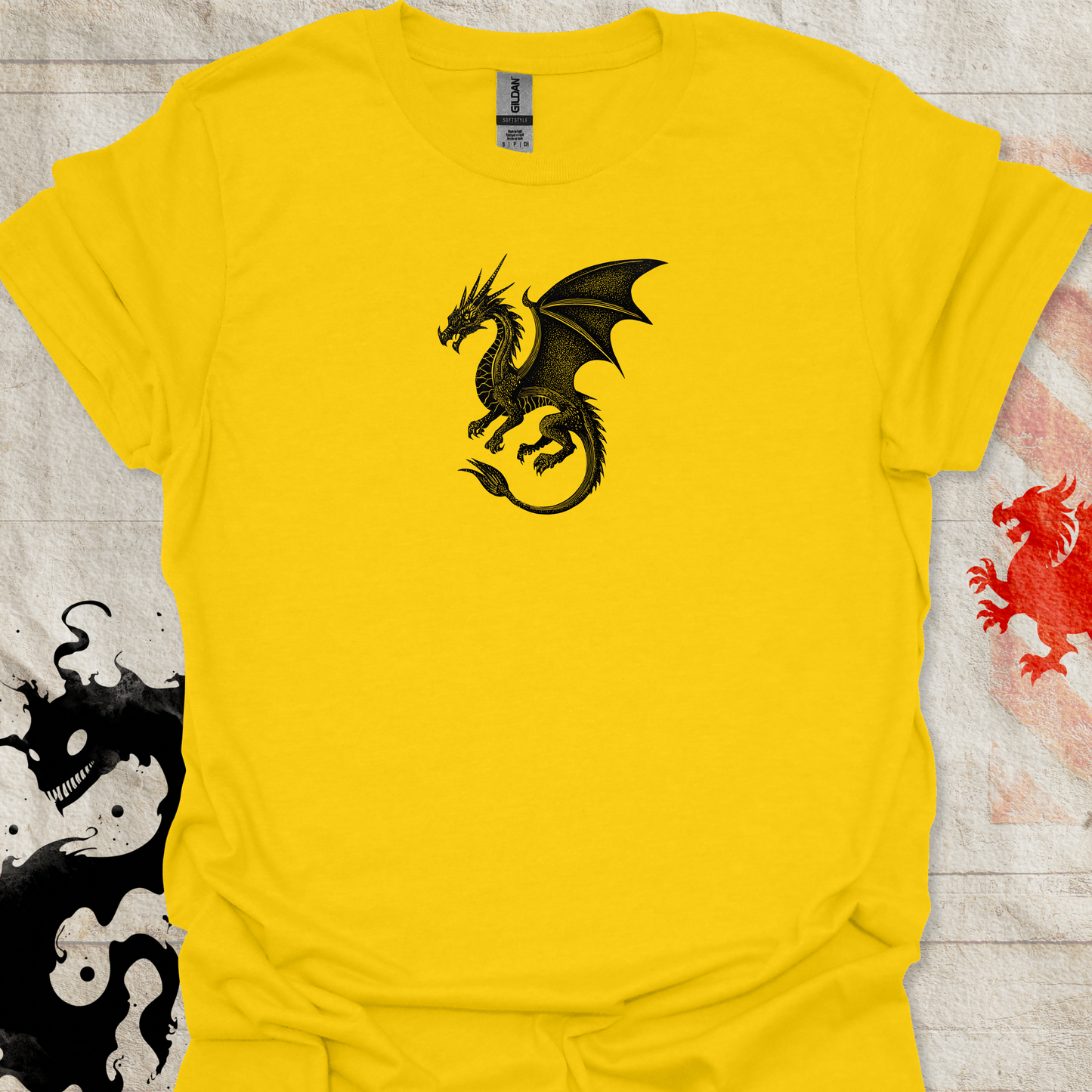 Dragon Linocut T-Shirt