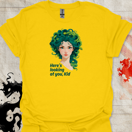 Medusa with 'Here's Looking at You, Kid' Unisex Tshirt